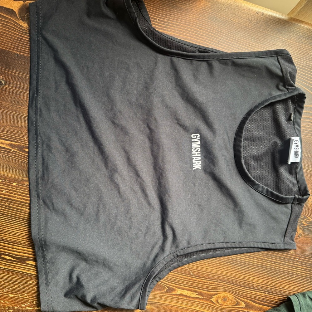 Gymshark Black Crop Top